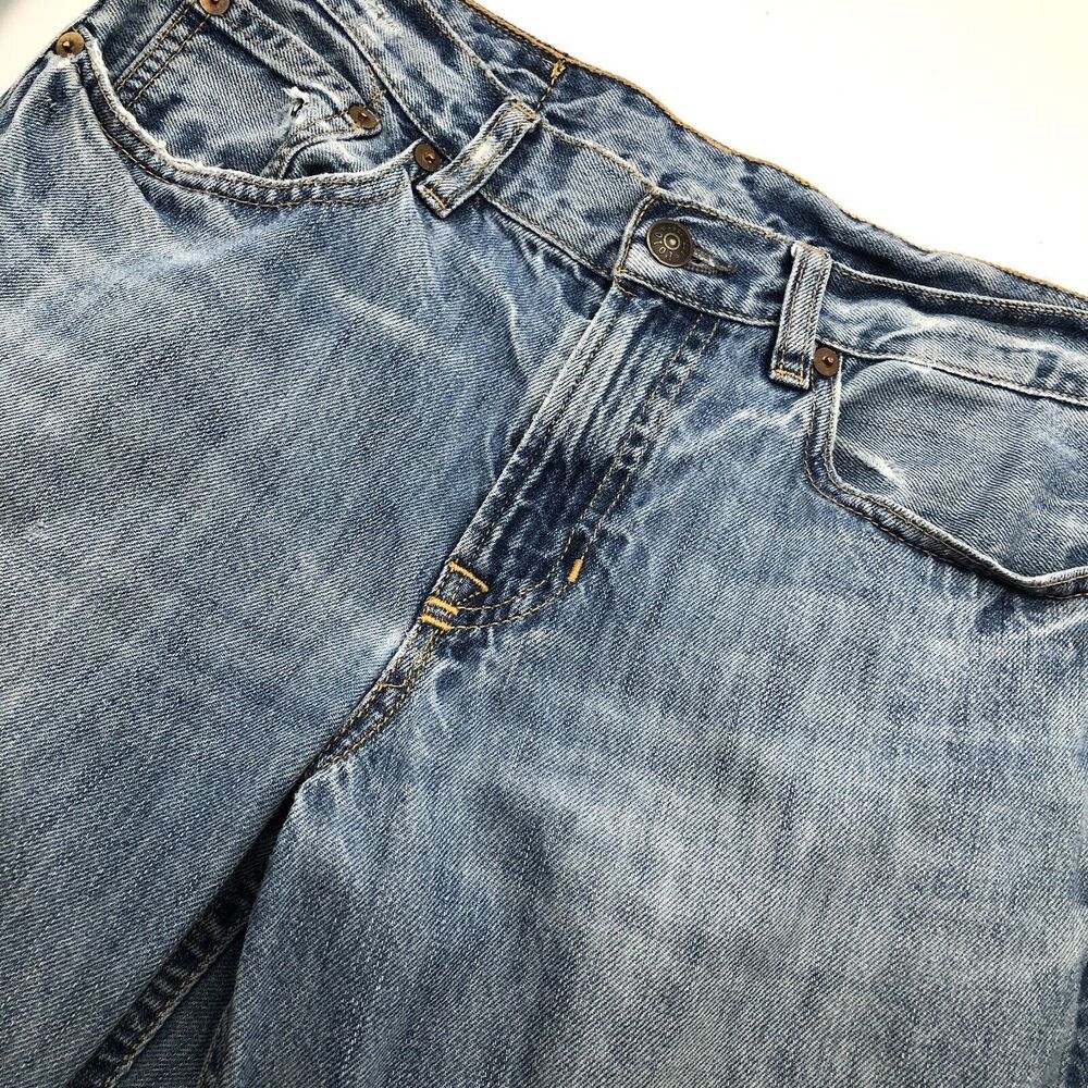 Polo Ralph Lauren Womens 381 Slim Straight Leg Mid Rise Jeans Medium Wash Preppy